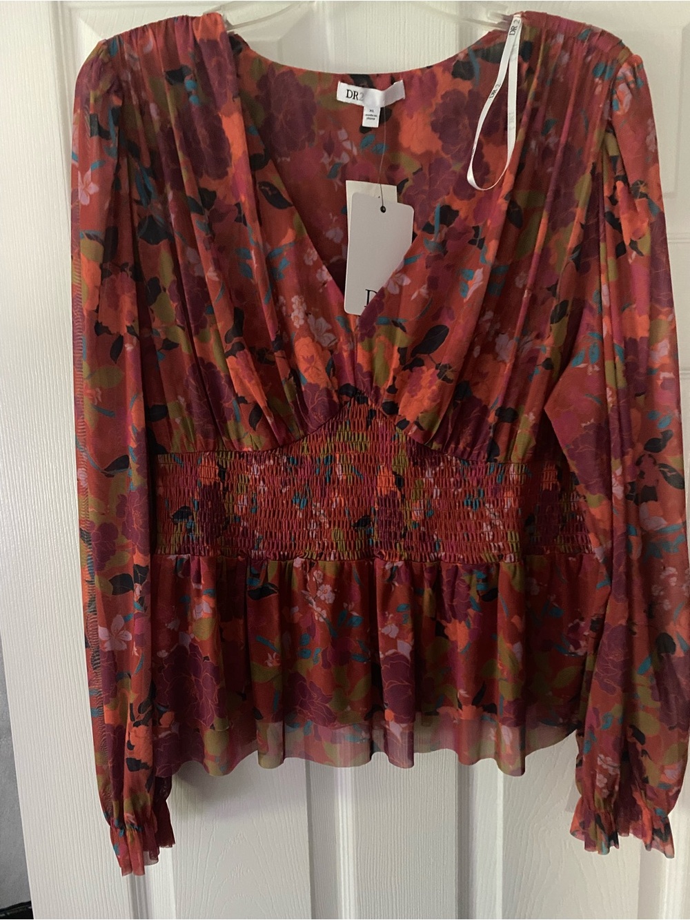 [DR2] NWT Corset Peplum Blouse XL
